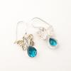 Apatite Gemstone 925 Sterling Silver Jewelry Butterfly Earrings 1.3" For Women EE-155-1