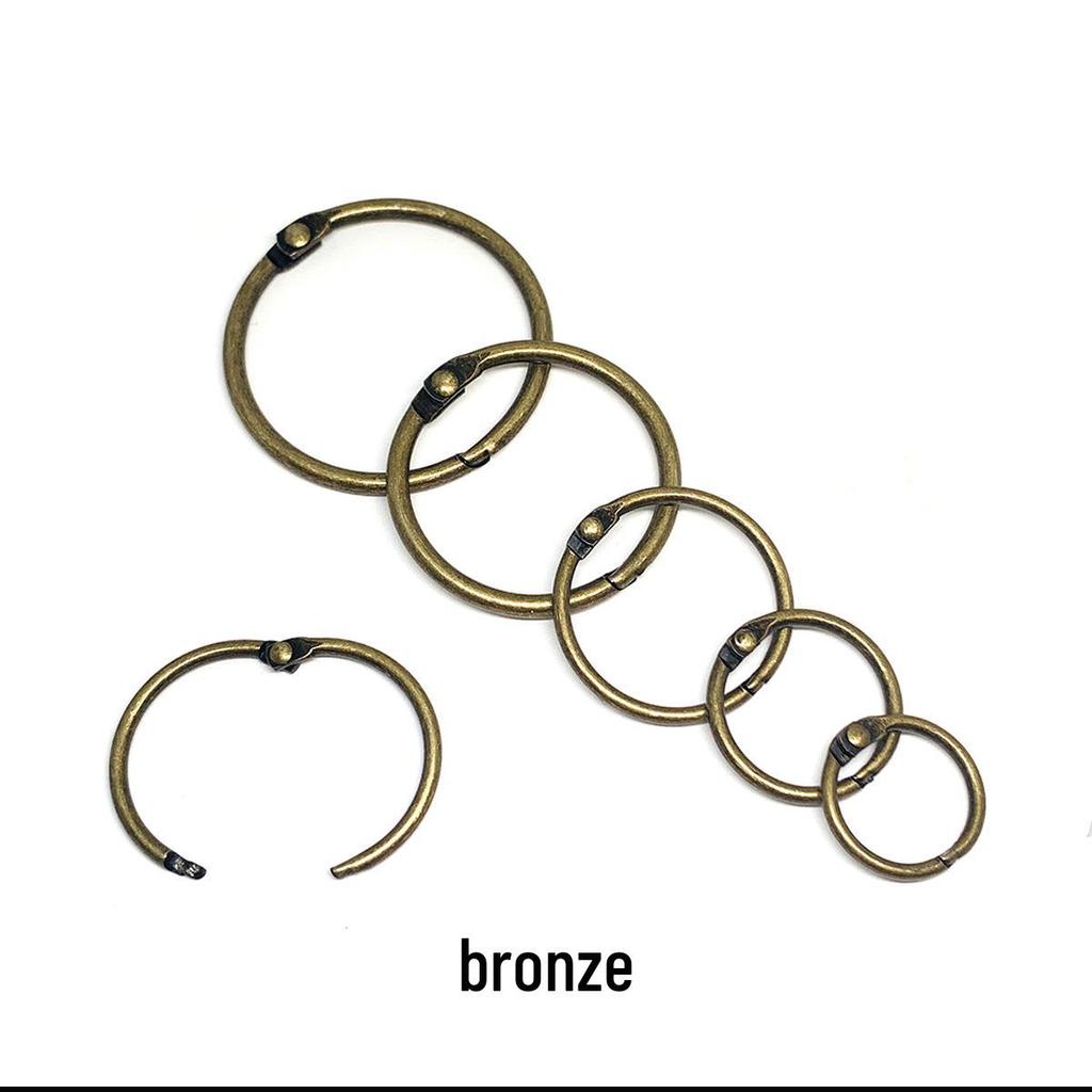 In-Stock Metal Loose-Leaf Binder Rings for Albums, Cards, and Calendars