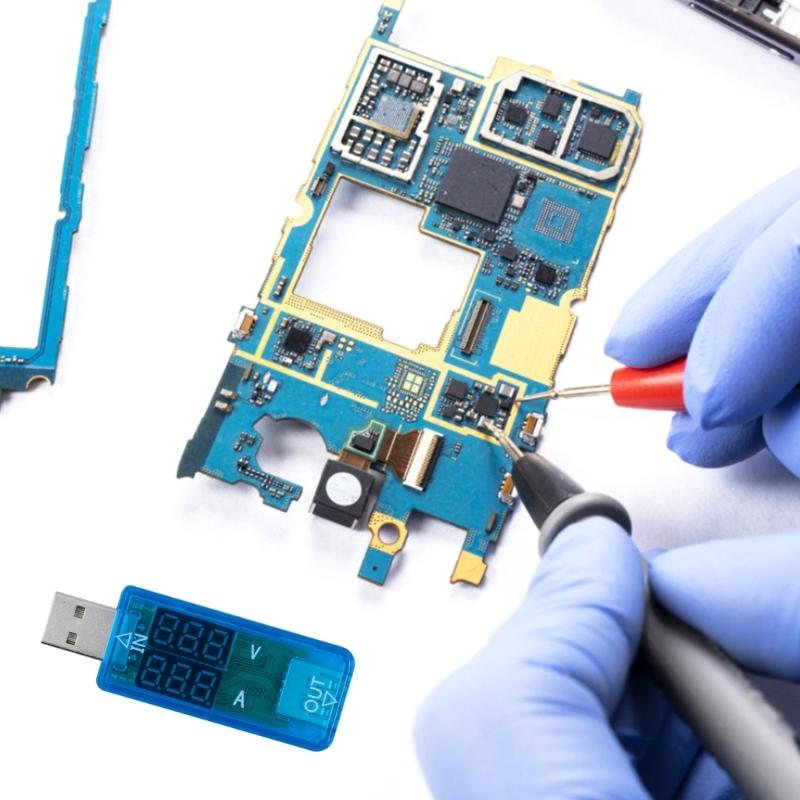 Battery Voltmeter Ammeter Charger Doctor USB Tester DC3.2-10V 0-3A Mobile Power Panel Monitor Gauge Meter LED Display