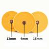 1Pcs Angle Grinder Accessory Cloth Buffing Wheel Abrasive Tool with 4/12/16mm Hole Polishing Wheel 2/3/4/5Inch Yellow Cotton Pad