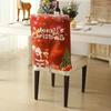 1/2/4/6pcs Christmas Chair Back Cover Stretch Dining Chair Covers Protector Xmas Gift Party Banquet Xmas Decoration New Year
