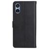 For Sony Xperia 10 VI Leather Wallet Case with Strap Solid Color Phone Stand Cover