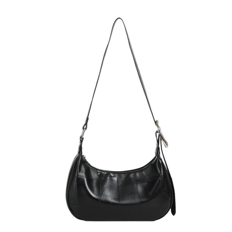 Simple Retro Underarm Bag Women's New Summer Texture Fashionable Solid Color Messenger Bag Shoulder Bag