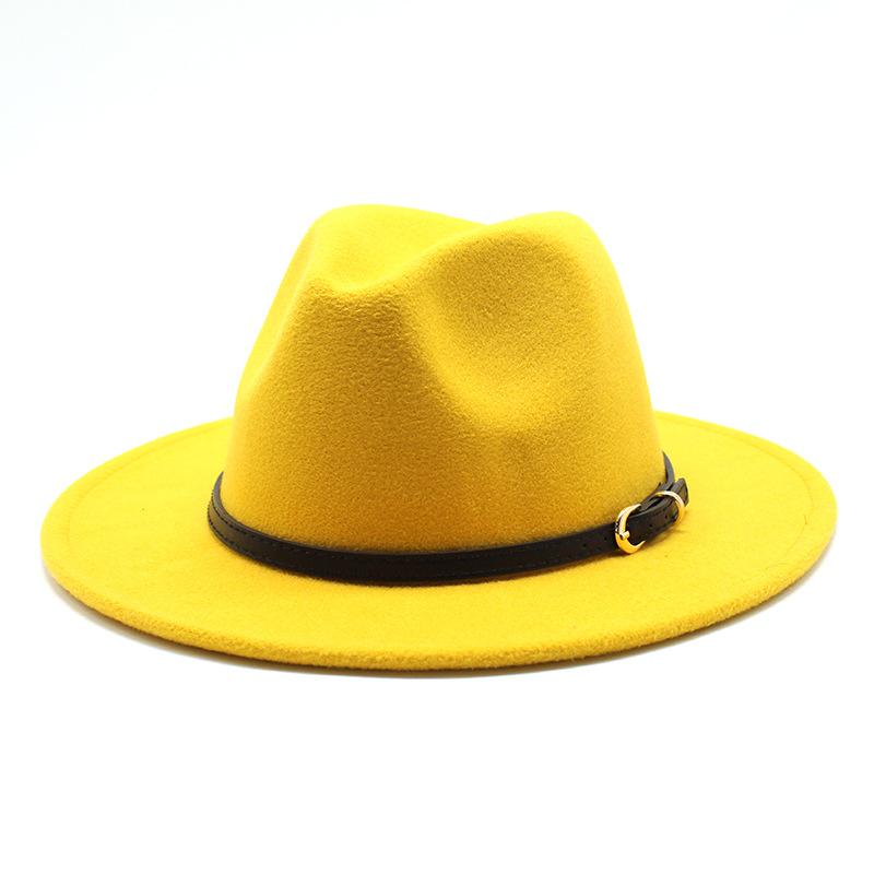 Jazz Hat Season British Retro Top Hat Men'S And Women'S Woolen Hats