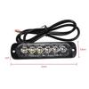 2pcs DC 12/24V 6LED Emergency Strobe Light Warning Strobe Light Emergency Light Flashing Lamp