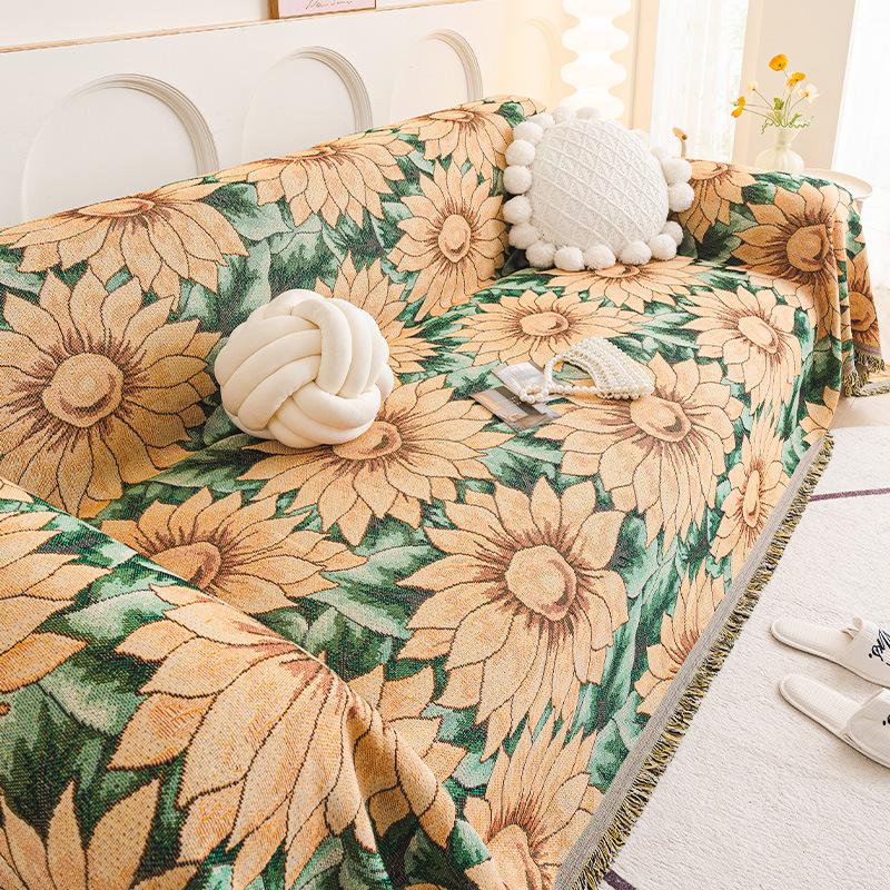 Telo Copridivano Bohemien, Coperta Nazionale Universale, Copridivano Universale per Tutte le Stagioni, Cuscino Copridivano in Tessuto, Misura Grande