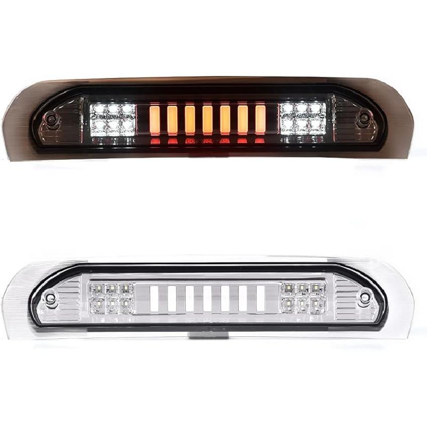PIT66 LED Bar 3Rd Brake Light, Compatible With 2009-2017 Dodge Ram 1500 2500 3500 X Type High Mount Stop Light Rear Tail Cargo Lamps Smoked Lens
