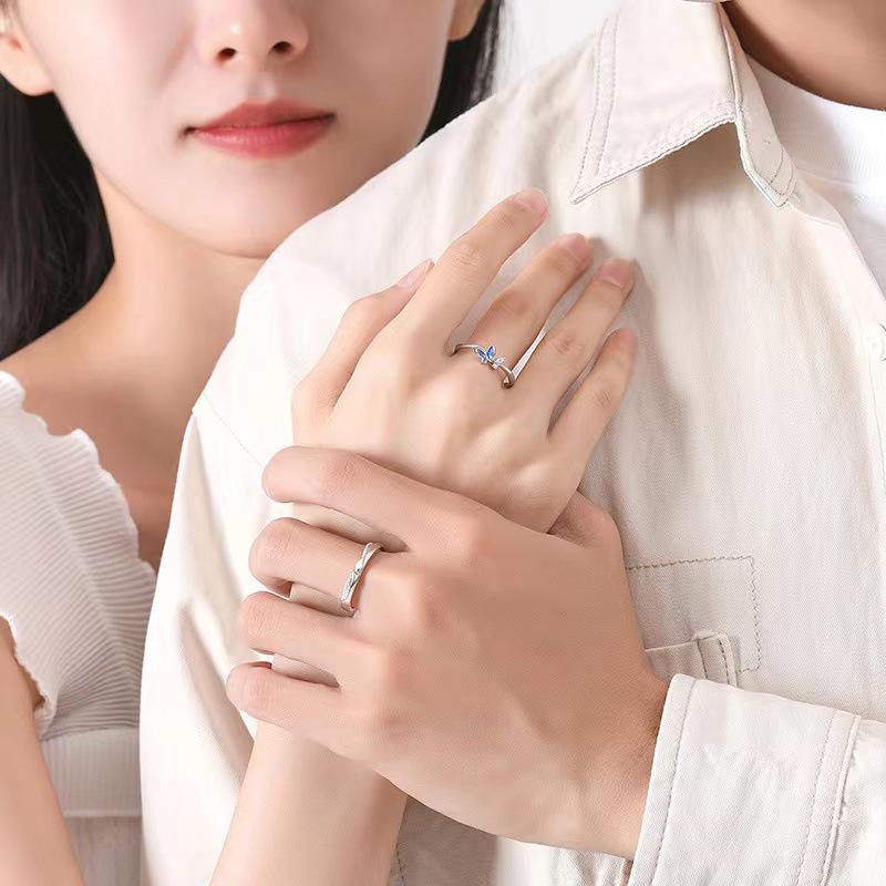 Canghai Butterfly Couple Rings 2024: Elegant His and Hers Luxury Gift for New Style & High-End Feel