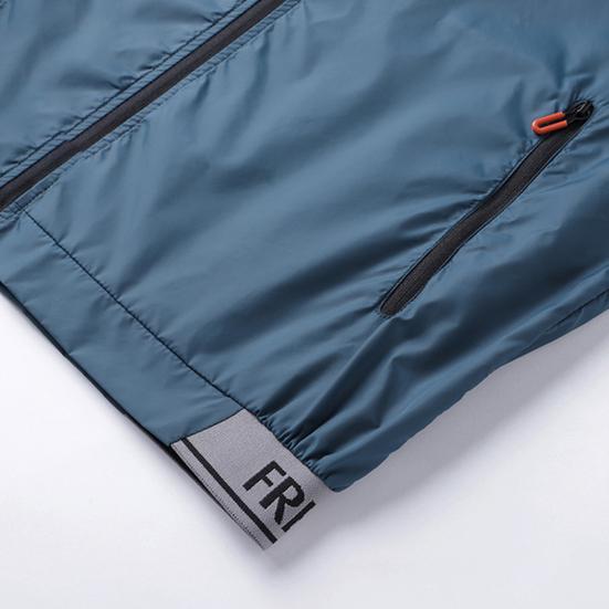 Men Outdoor Jacket Stand Collar Zip Placket Breathable Pocket Ultrathin Sportswear Anti-UV Plus Size Camping Sun Protection Clothing Men Clothes
