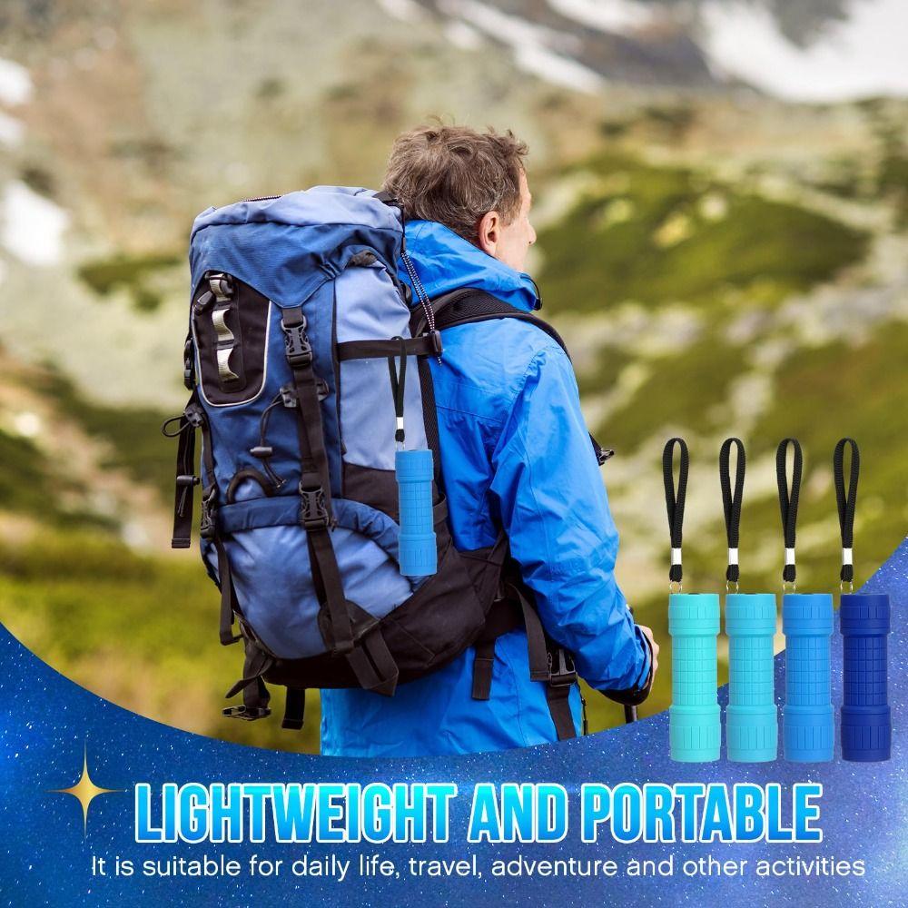 6PCS High Quality Mini LED Flashlight Waterproof Durable Handheld Torch Assorted Colors Emergency Flashlight Power Outage
