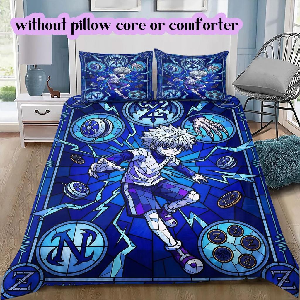 3D Printe Hunter X Hunter Anime Duvet Cover Pillowcase Bedding Set Boys Girls Single/Double/Queen Size Bed Kids Adult 2/3piece
