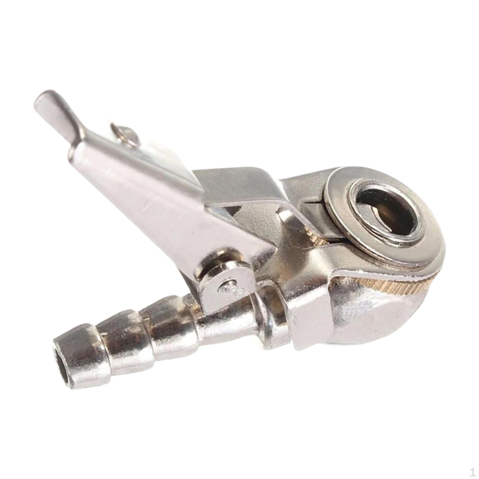 

Воздушный патрон с зажимом для накачки шин, быстронакачивающая головка клапана, зажим для накачивания серебряный