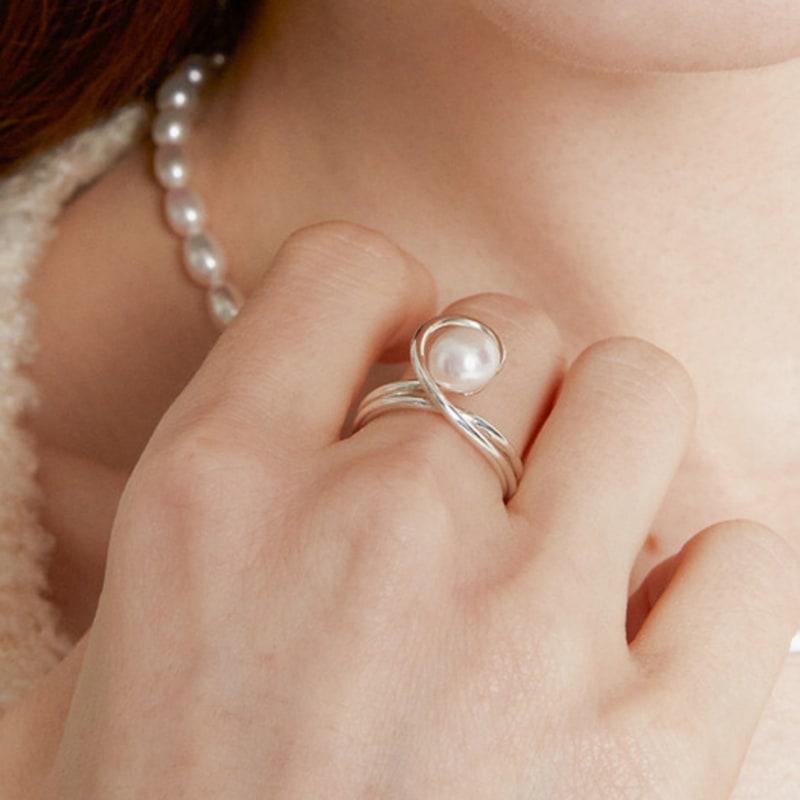 

Manaet Bold Twisted Pearl R Silver