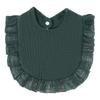 Ruffled Pure Cotton Baby Bibs with Lace Trim