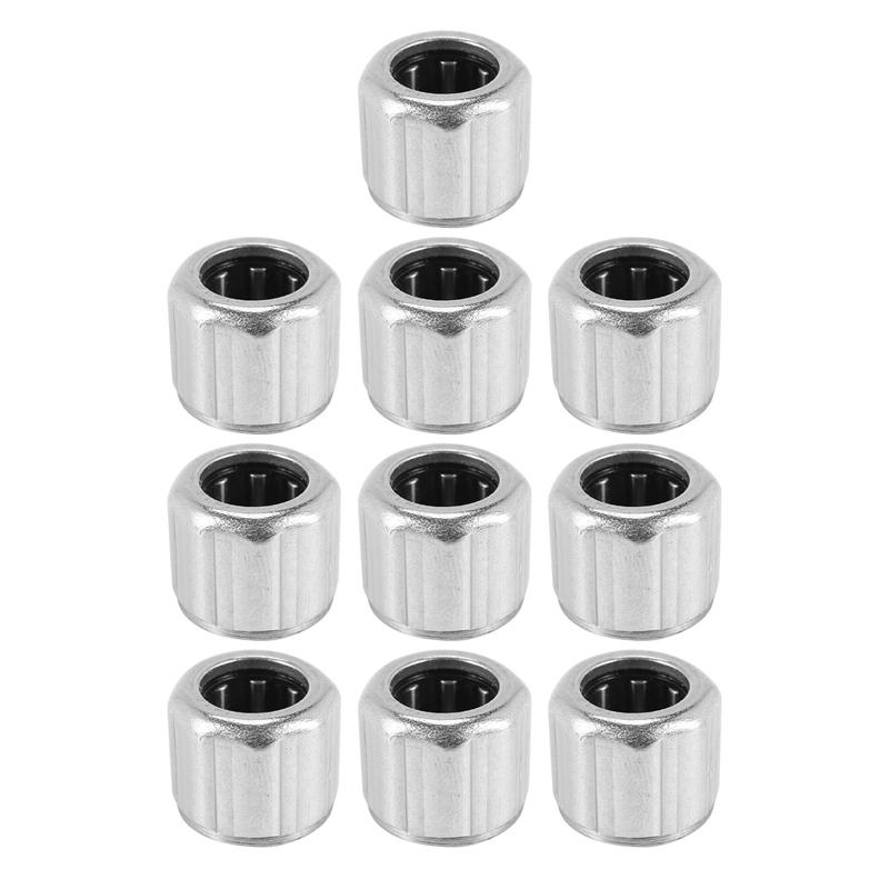 10Pcs Needle Bearing HF081412 Outer One-Way Needle Roller Bearing 8X14x12mm For Manufacturing Industry