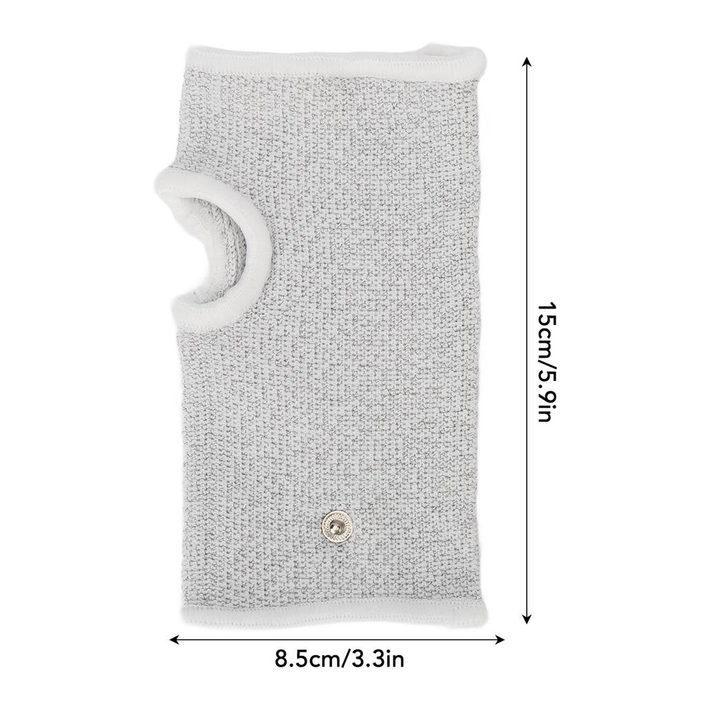 1 Pair Electrode Massage Wrist Guard Silver Fiber Breathable Conductive Electrode Massage Wristband for Treatment