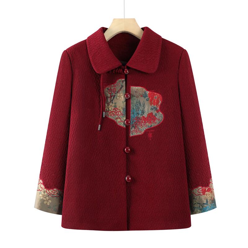 Elderly Women's Chinese Style Retro Long Sleeve Jacket