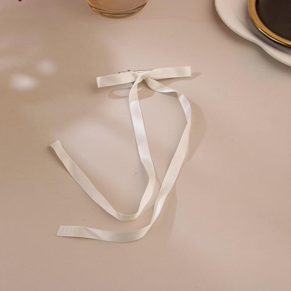 Ballet Style Ribbon Bow Duckbill Clip - Sweet 4cm Hair Accessories