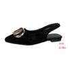 Fashion 2025 Summer New Women Sandal Fashion Pointed Toe Shallow Slip On Ladies Elegant Slingback Shoes Thin Med Heel Dress Mules Pumps