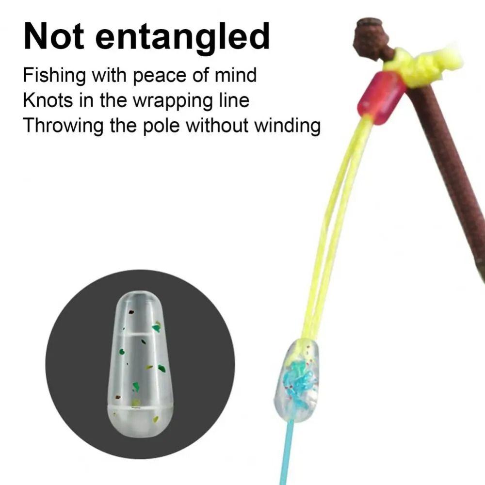 50PCS Improve Pull Fishing Pole Tip Rope PE Fly Fishing Loop Connectors  Main Line