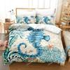 Ocean World Bedding Set Single Twin Full Queen King Size Jellyfish Bed Set Aldult Boys Bedroom Duvetcover Sets 3D Print