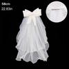 Accessories New Photo Veil Lace Edge Short Simple Wedding Veil With Comb Women's Tulle Bridal Veil