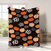 Halloween Ghost Pumpkin Digital-printed Polyester Bedroom Velvet Flannel Soft Sofa Cover Blanket Fleece Cover Blankets for Beds