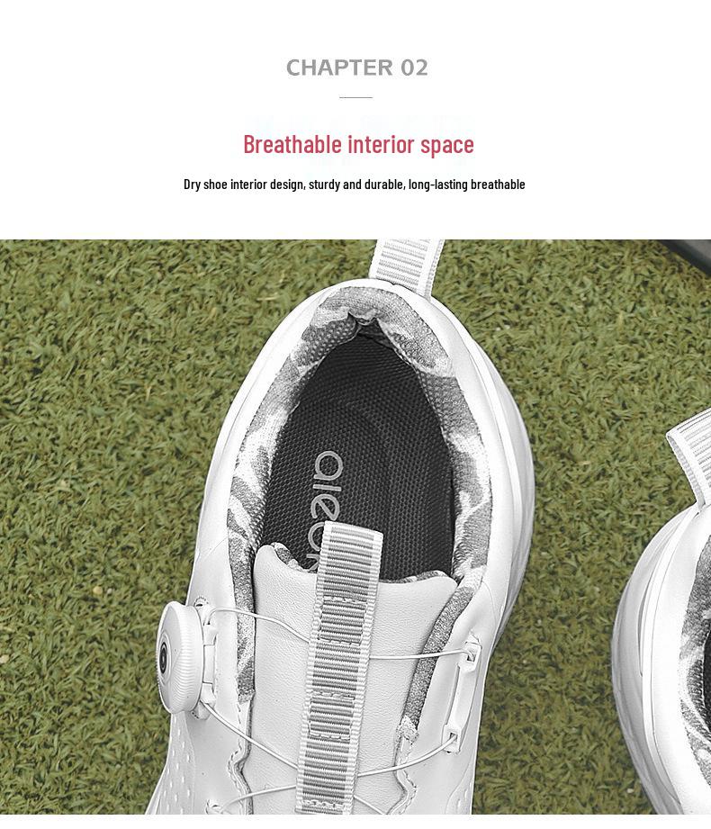 New Waterproof Spiked Golf Shoes - Men's & Women's Comfortable, Breathable Sports Footwear
