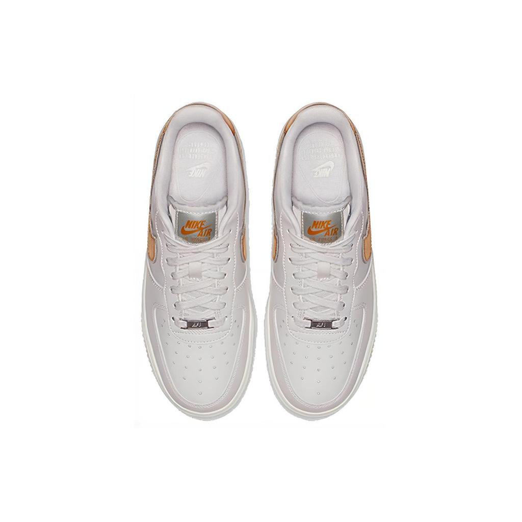 New Nike Air Force 1 Low Metallic Platinum Metallic Gold Women's AR0642-001