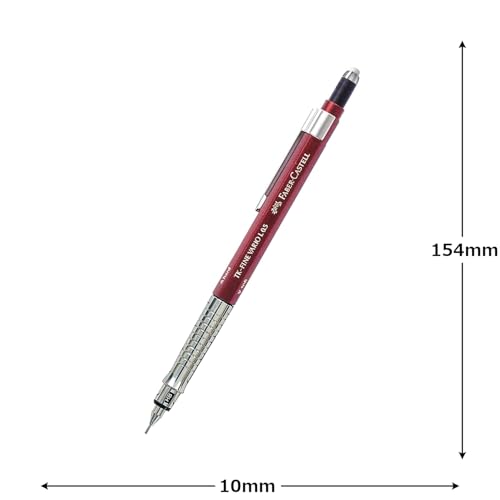 Faber-Castell Vario Mechanical Pencil, 0.5mm, Red, 355434