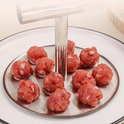 Stainless Steel Manual Meatball Maker Fish Beaf Rice Ball Making Mold Kitchen Extruded Meatball Making Tool Kitchen Gadgets