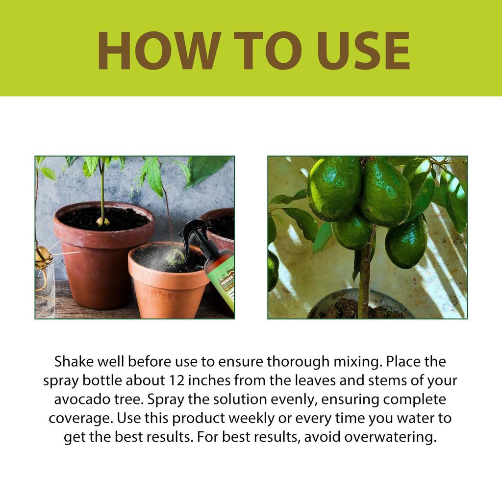 Professionelles Avocado-Baumspray Düngerkonzentrat für Pflanzen- und Blumengesundheit Wachstumsmischung Gartenzubehör