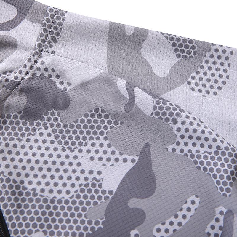Camouflage Quick-Dry Breathable Hooded Long Sleeve Fishing Apparel with Sun Protection
