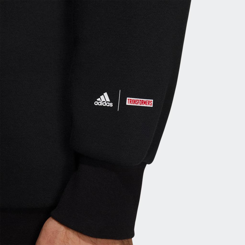 Adidas X Transformers Limited Edition New Spring TF Sweat 22 Graphic Cartoon Sweatshirt Unisex Tops Black HM7449