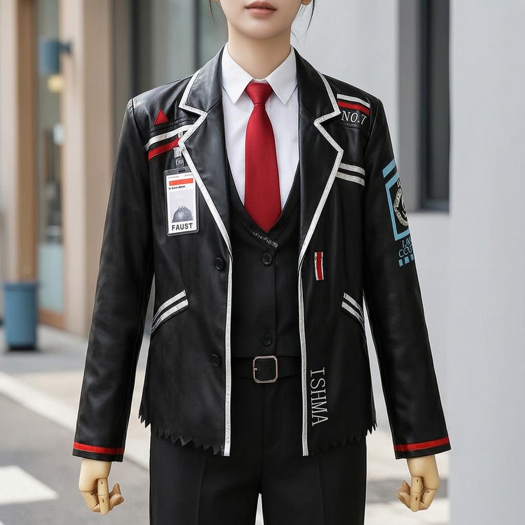 Disfraz de Cosplay de Ishmael de Limbus Company con Chaqueta, Pantalones y Corbata para Fans de Anime