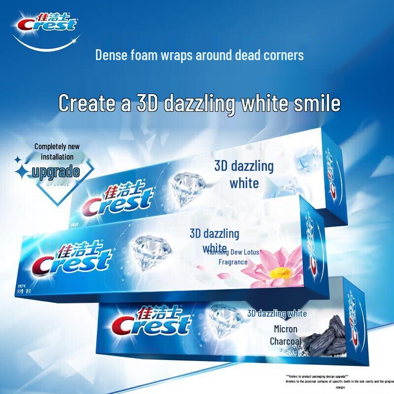 Crest 3D White Toothpaste, Morning Dew Lotus Scent