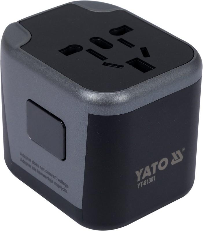 UNIVERSAL TRAVEL ADAPTER 2XUSB 12W - YT-81301