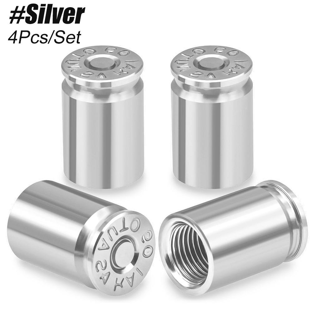 ASQ1 4PCS Tire Valve Stem Caps for Car Tires Universal Stem Covers for Car Leak Proof Stem Cover for SUV Truck Bicycle Motorcycles