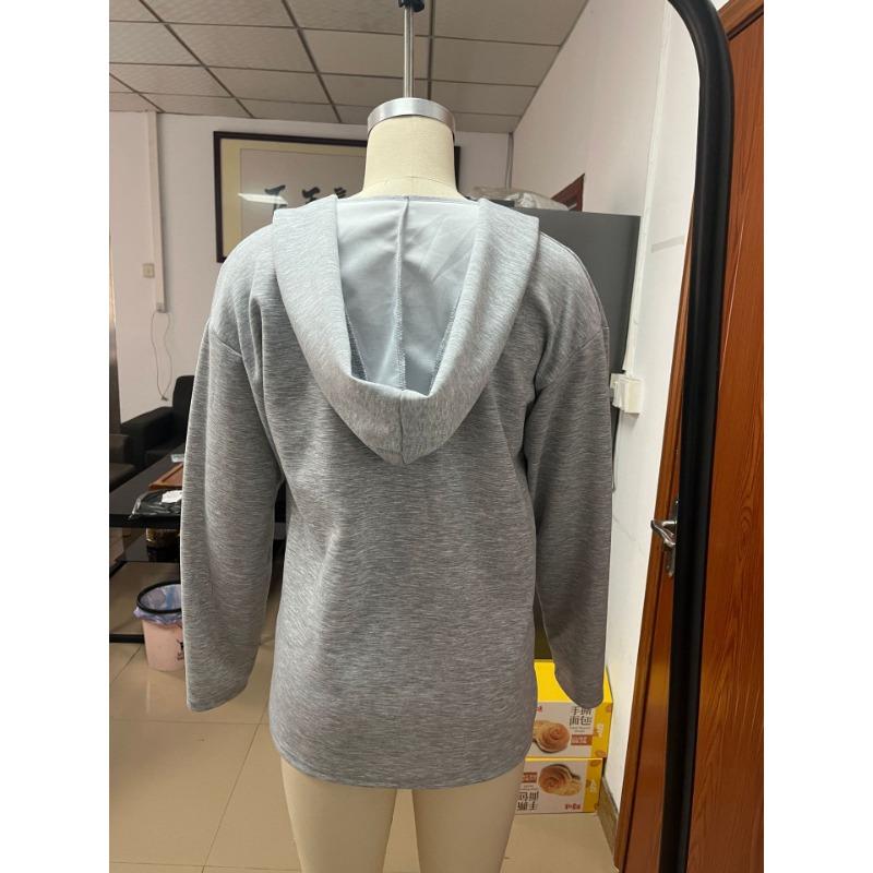 2025 Autumn and Winter New Elegant Hooded V-neck Women's Sweatshirt