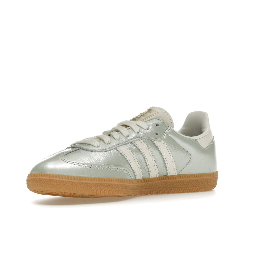 adidas Samba OG Linen Green Metallic Women Sneakers Off-White Cyber-Metallic IG1965