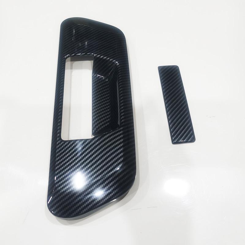 For Nissan Navara NP300 2015- Accessory Glossy Carbon Fiber Car Car Side Boot Trunk Door Handle Bowl Trim 2016 2017 2018
