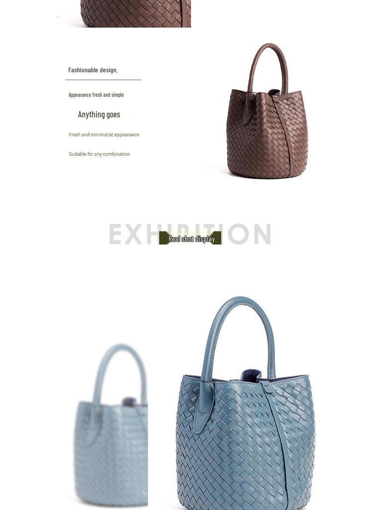 Ručně tkaná letní taška přes rameno z ovčí kůže pro ženy