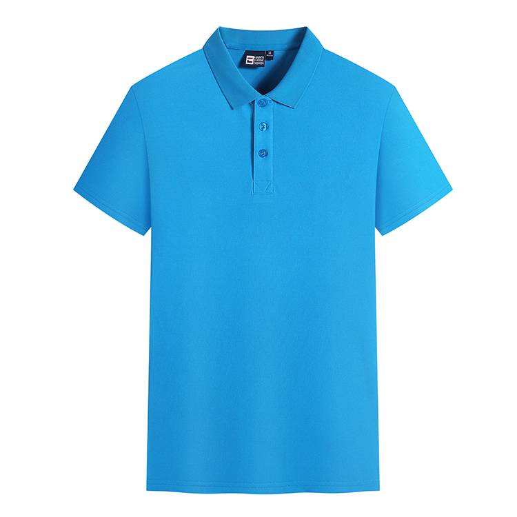 SZYS 9913 200G Bavlna Jednobarevná POLO košile s klopou Krátký rukáv