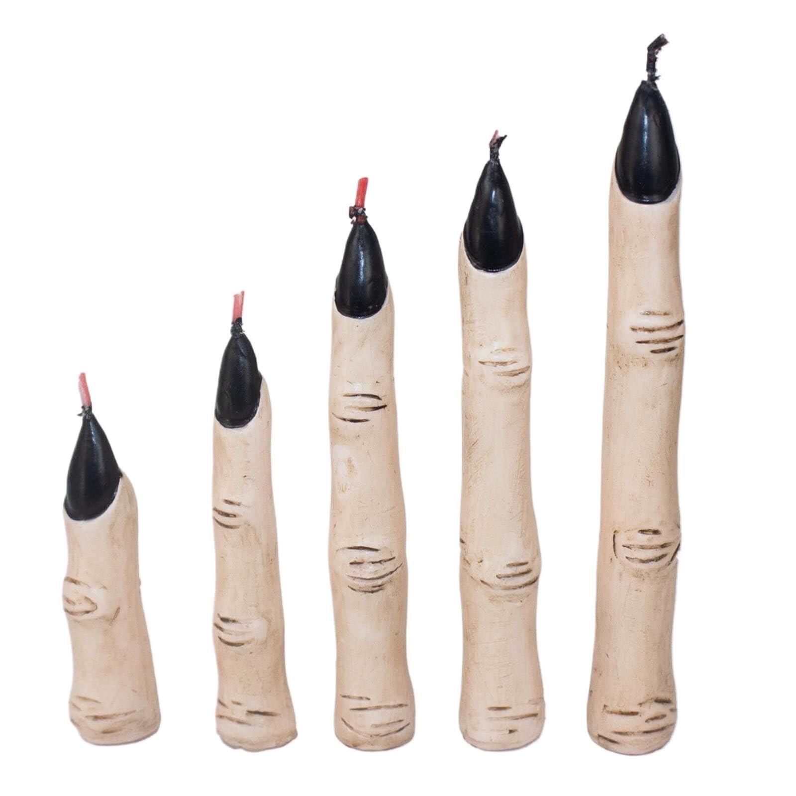 

Свечи-пальчики ведьмы на Хэллоуин, новинка и реалистичная свеча-пальчик для декора на Хэллоуин, жуткие готические украшения, свеча-пальчик ужасов на Хэллоуин One Size