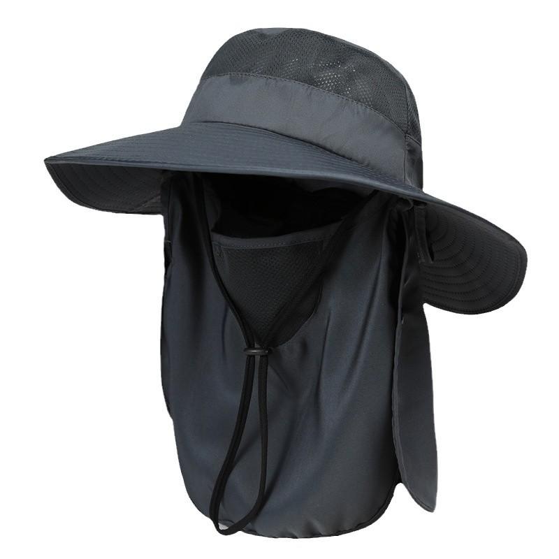 Cappello Parasole Cappello da Pesca da Uomo Cappello a Secchiello Estivo Cappello da Sole per Arrampicata all'Aperto Copri Viso Protezione UV Cappello da Sole