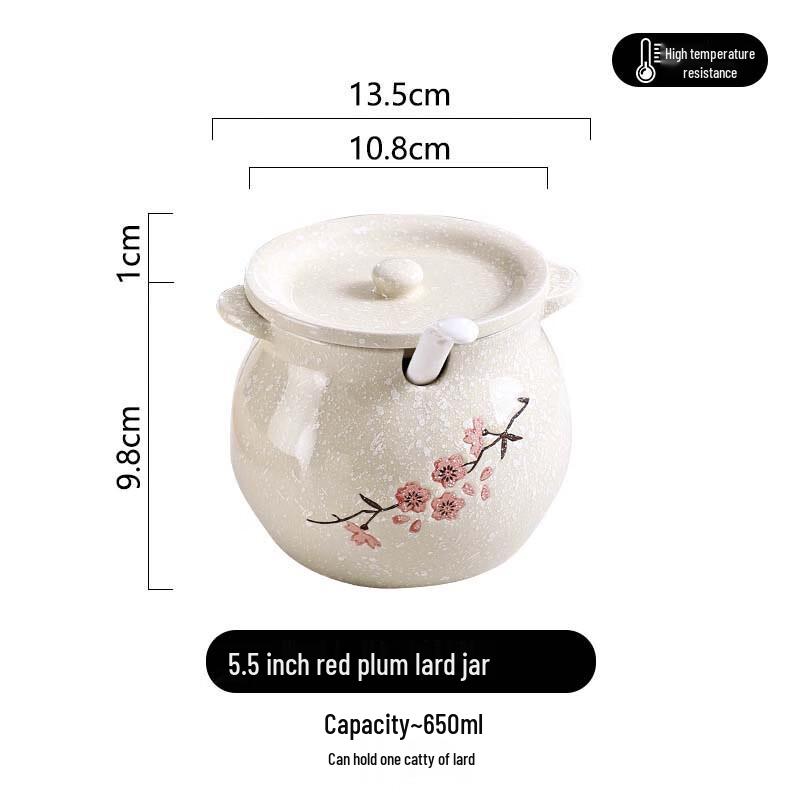 Lilang Hand-painted Ceramic Condiment Storage Jar 2170₽