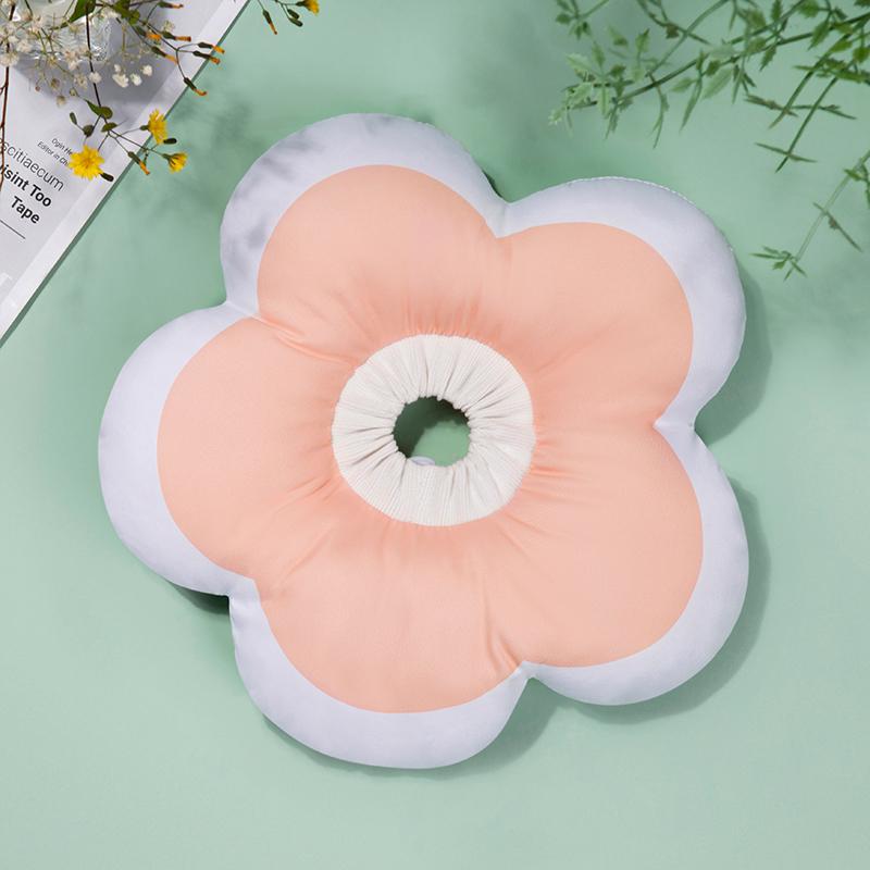 Cat Dog Recovery Collar Cute Flower Cone Elizabethan Collar for Small Medium Dogs Cats Anti-Bite Lick Adjustable Pet E-Collar