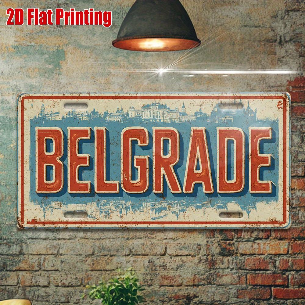 

D Flat pc D Flat xinch Metal Wall Decoration Plaque Vintage Commemorative Year Number Limited Edition Wall Deco 15x30cm(5.9x7.8inch)