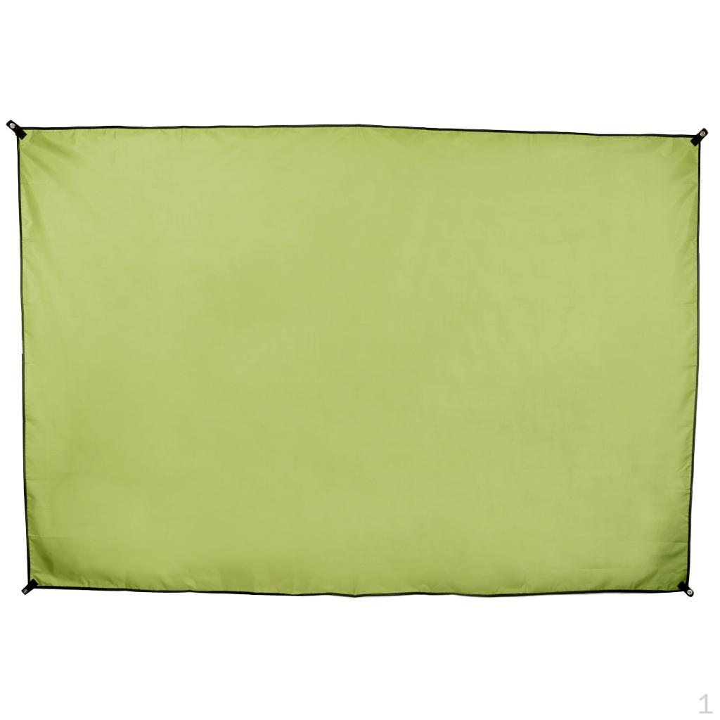 

1-4 Person Ultralight Waterproof Tent Tarp Footprint Ground Sheet Mat, for Camping, Hiking, Picnic, 210x150cm Army Green