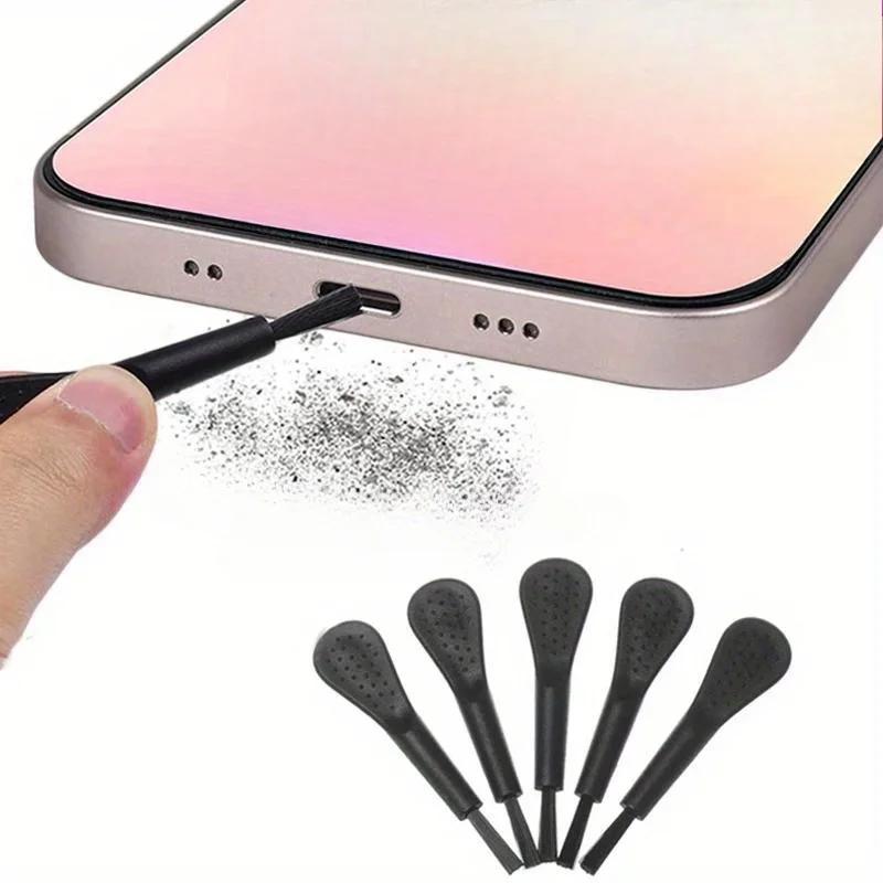 Protective C-shaped Charging Port Cover with Cleaning Brush - Suitable for iPhone 15